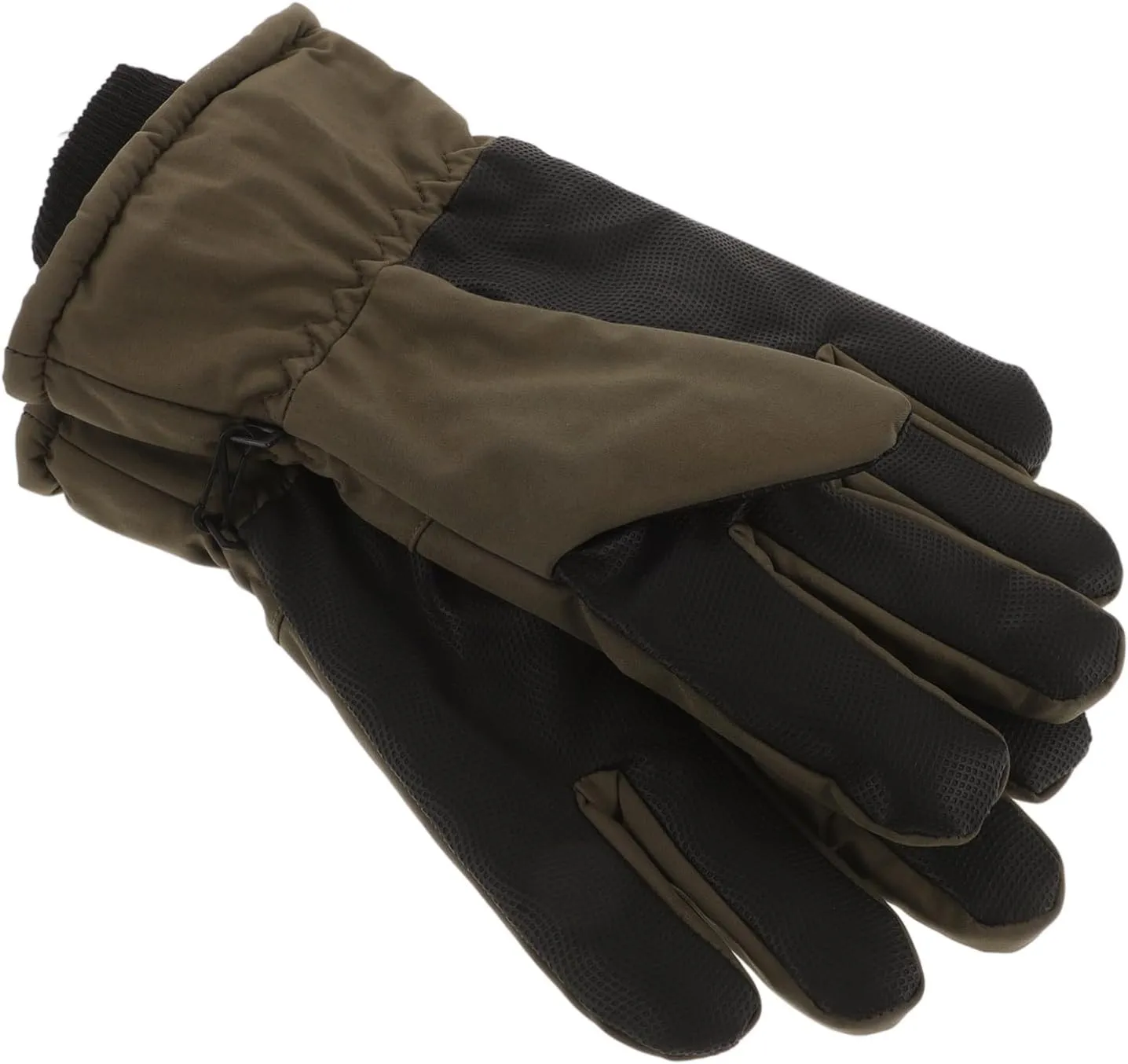 1 Pair Windproof Touch Screen Gloves for Men and Women Warm Winter Sports Gloves for Hiking Skiing Cycling Antislip Design Olive Green