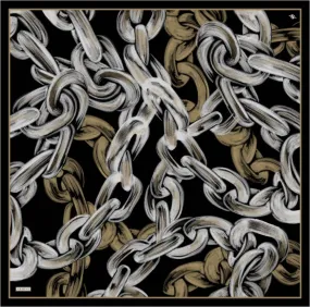 Armine Chain Mirage Silk Scarf #1