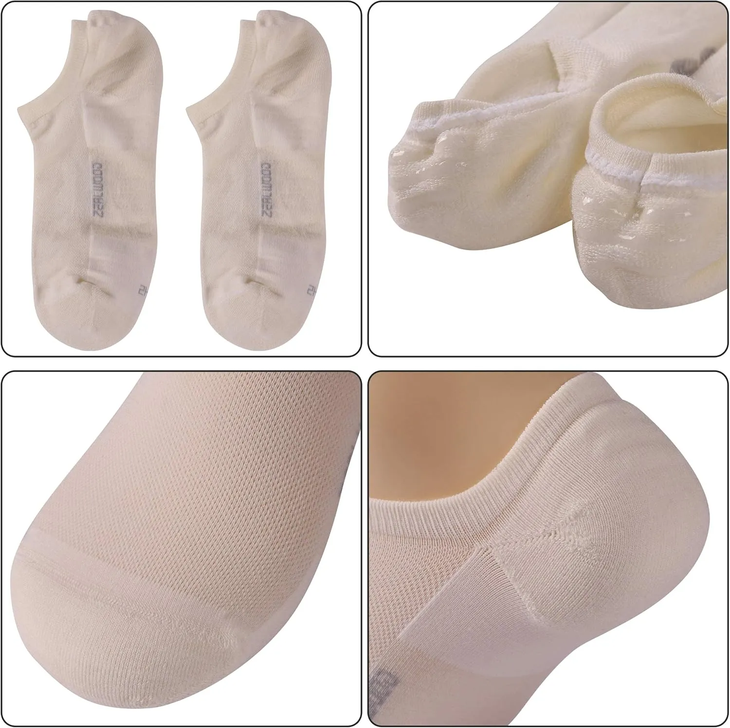 Athletic Running Socks, ZEALWOOD Unisex Merino Wool Anti-blister Cushion Hiking Socks,1/3 Pairs