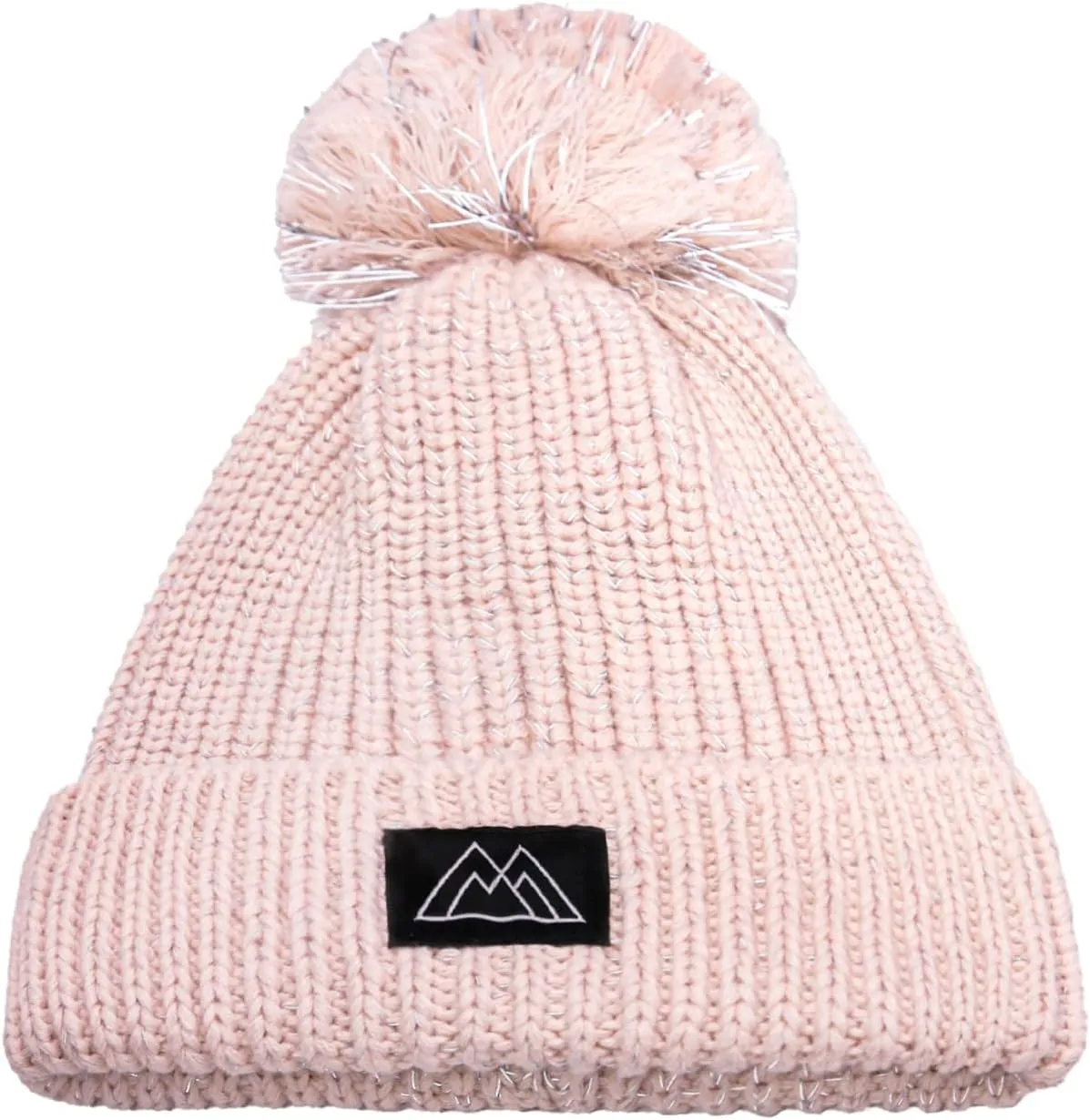 Baby Beanie Reflective Toddler Winter Hat Knitted Infant Beanies for Girls Boys Novelty Pom Pom Hats