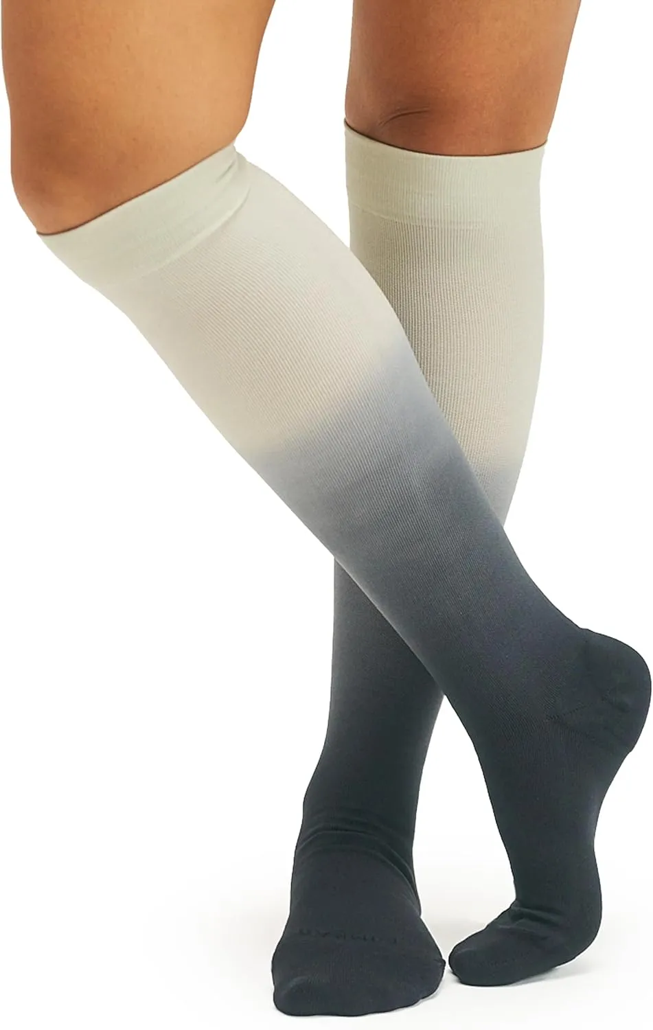 Comrad Nylon Knee High Socks - 15-20mmHg Graduated Compression Socks - Soft & Breathable Support Unisex Socks