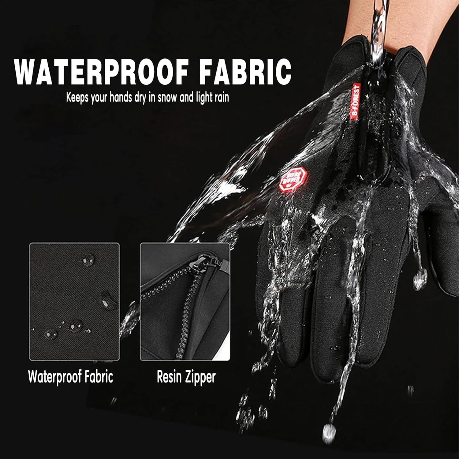 Cozy Season Gloves for Men Women-Thermal Winter Gloves with Touchscreen Capability, Waterproof Winter Cycling Gloves for Cycling Running Outdoor Activities
