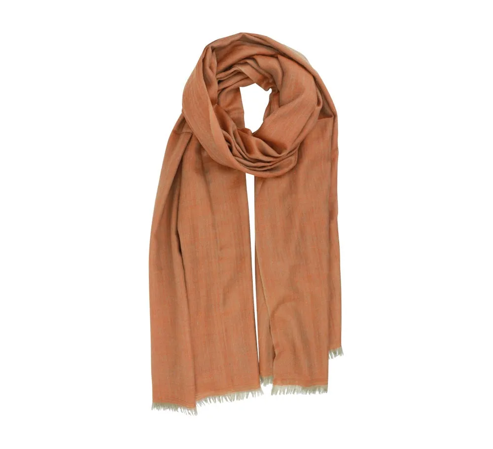 Fine Herringbone Cashmere Stole