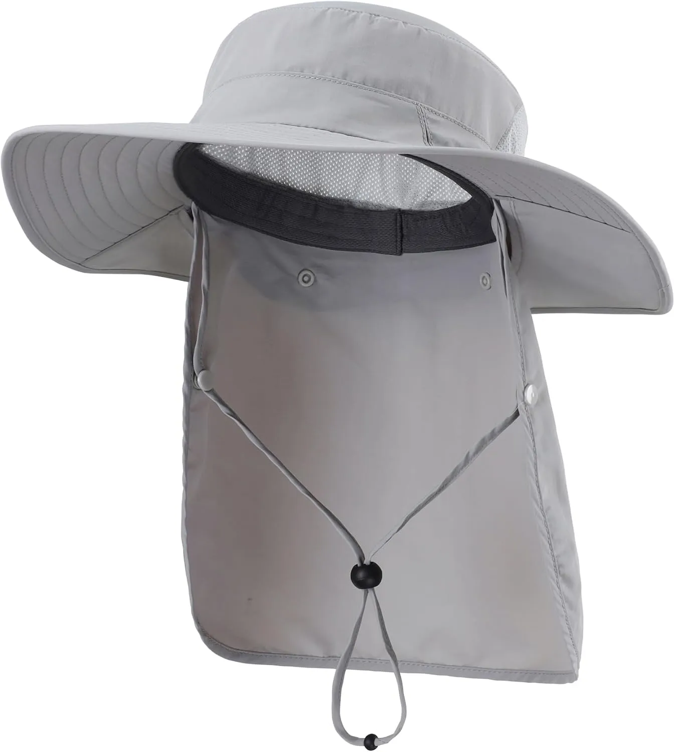 Home Prefer UPF 50  Sun Hats for Men Women Wide Brim Fishing Hat with Neck Flap Summer Safari UV Protection Bucket Hat