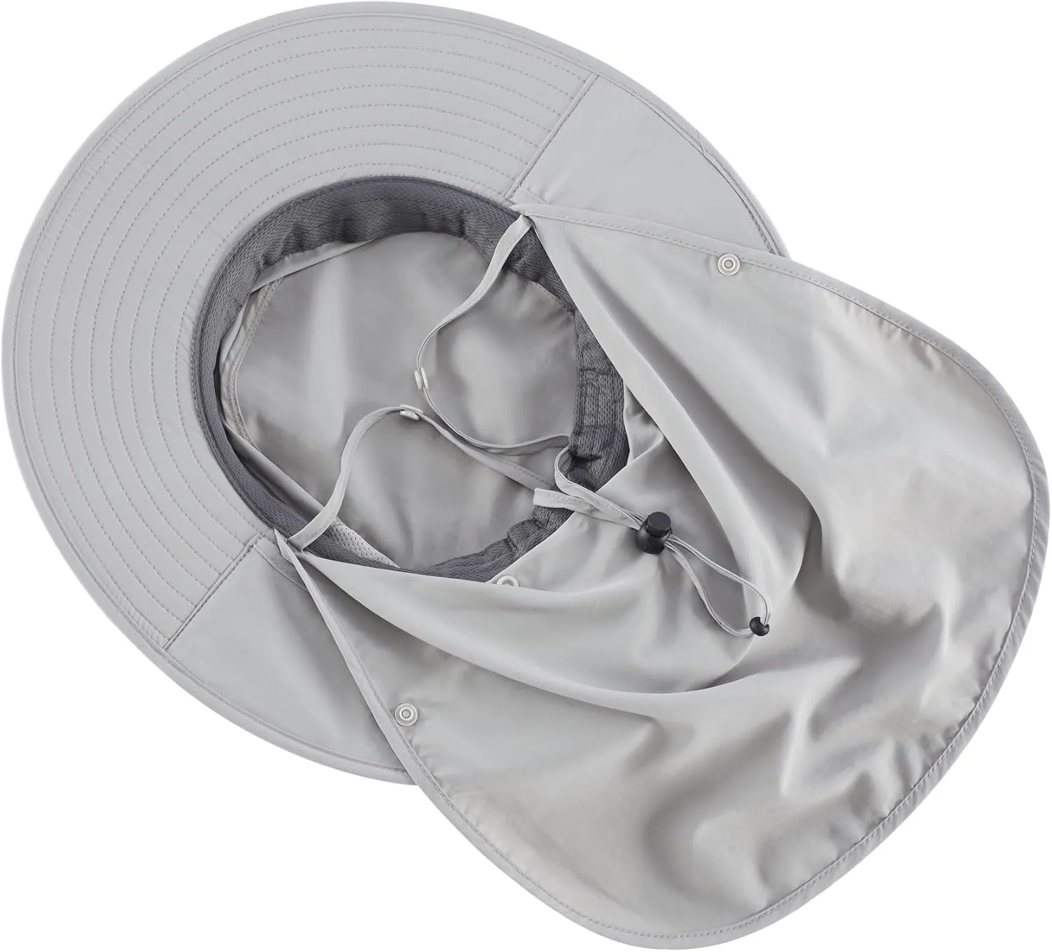 Home Prefer UPF 50  Sun Hats for Men Women Wide Brim Fishing Hat with Neck Flap Summer Safari UV Protection Bucket Hat