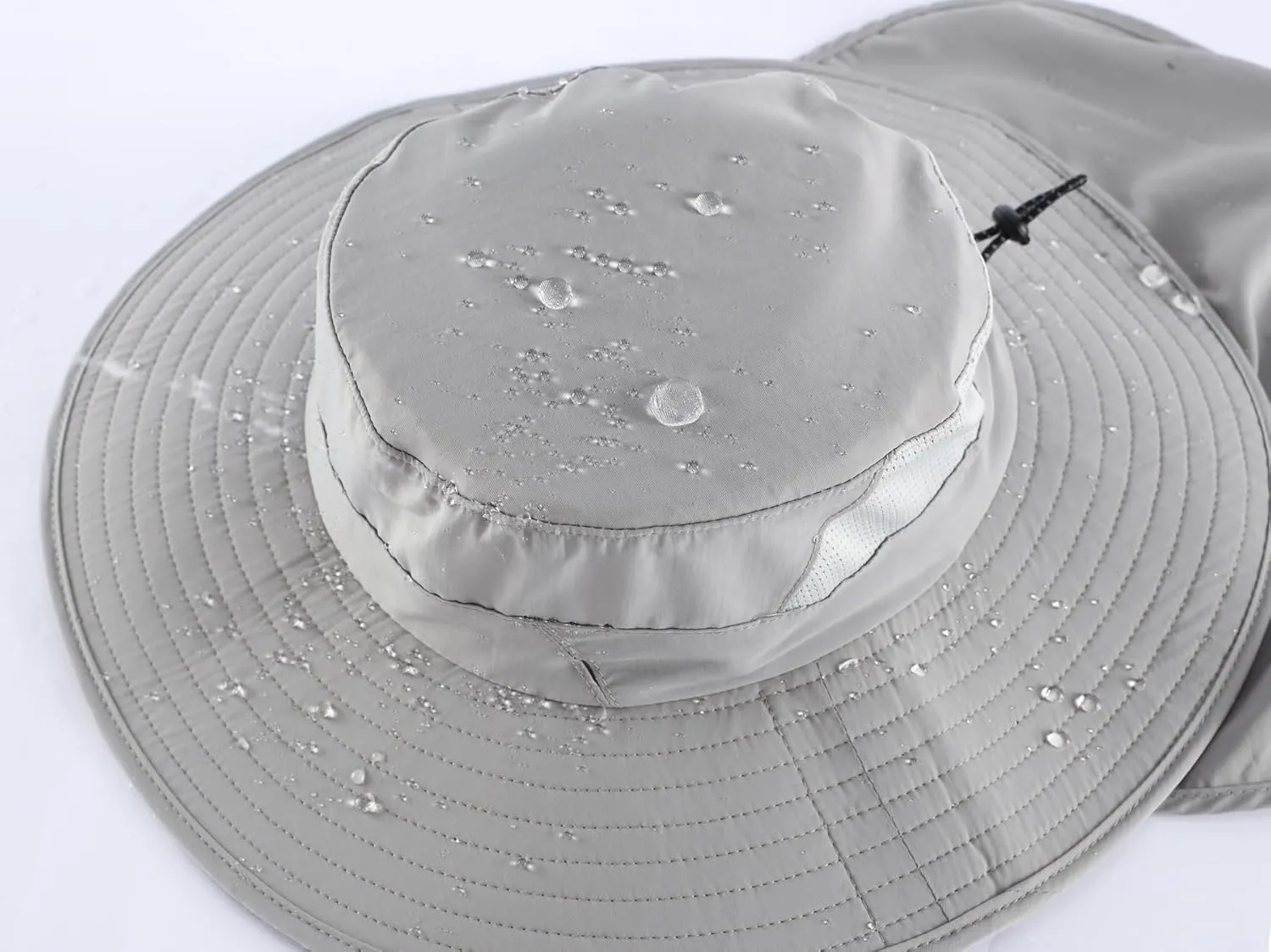 Home Prefer UPF 50  Sun Hats for Men Women Wide Brim Fishing Hat with Neck Flap Summer Safari UV Protection Bucket Hat