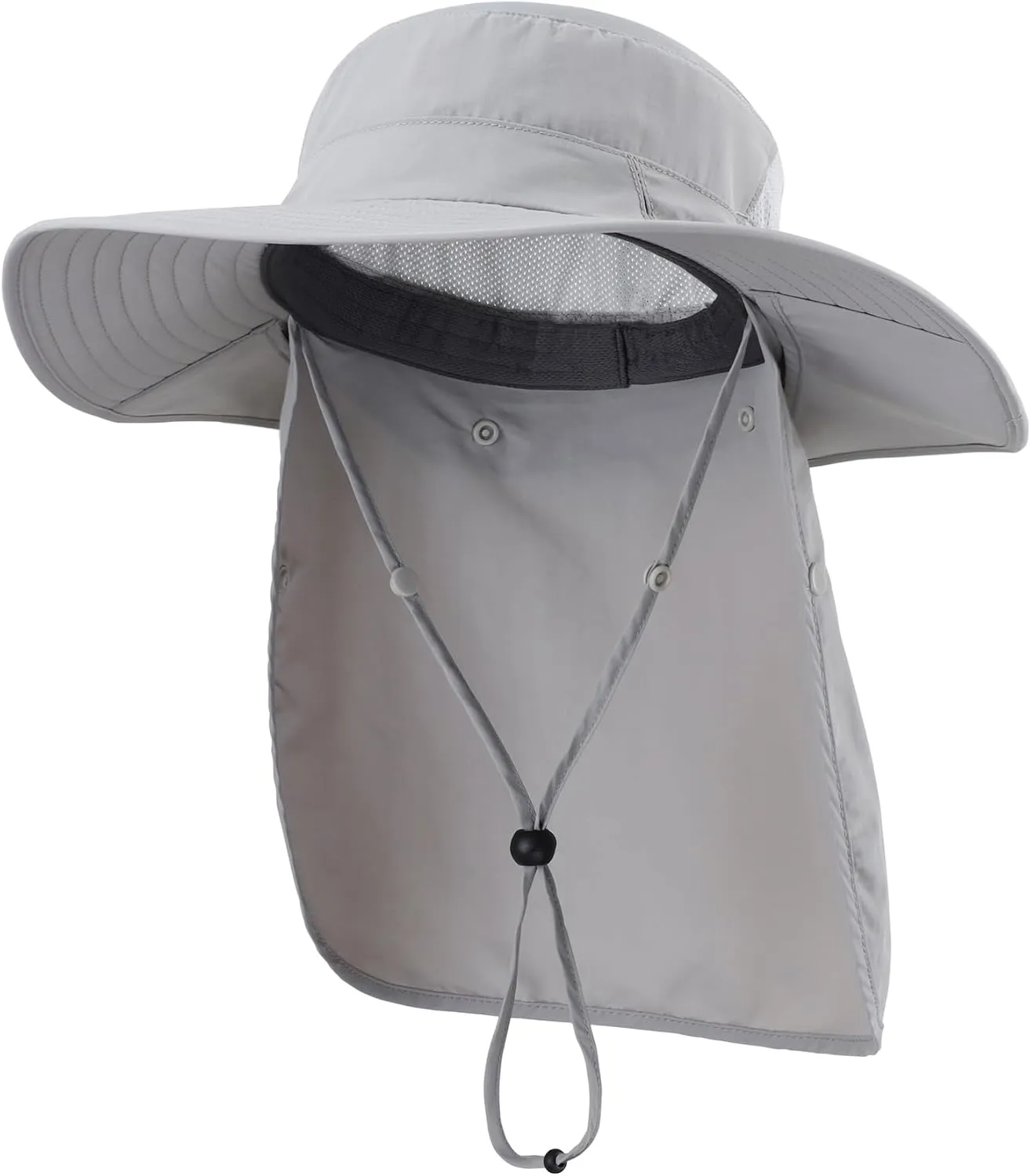 Home Prefer UPF 50  Sun Hats for Men Women Wide Brim Fishing Hat with Neck Flap Summer Safari UV Protection Bucket Hat