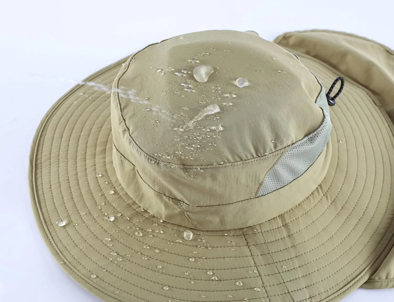 Home Prefer UPF 50  Sun Hats for Men Women Wide Brim Fishing Hat with Neck Flap Summer Safari UV Protection Bucket Hat