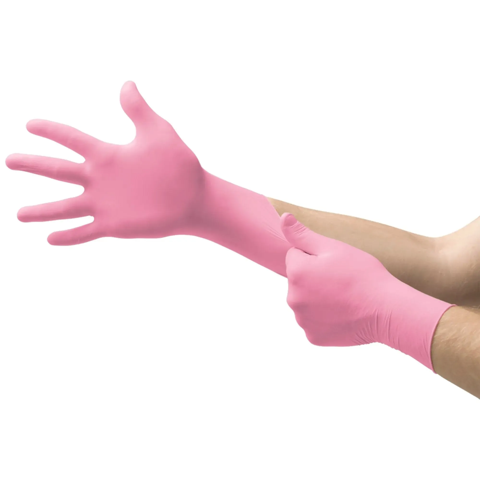 Micro-Touch® NitraFree™ Nitrile Exam Glove, Large, Pink