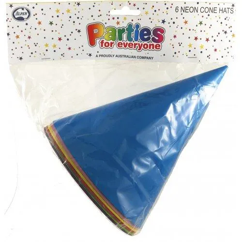Neon Cone Hats