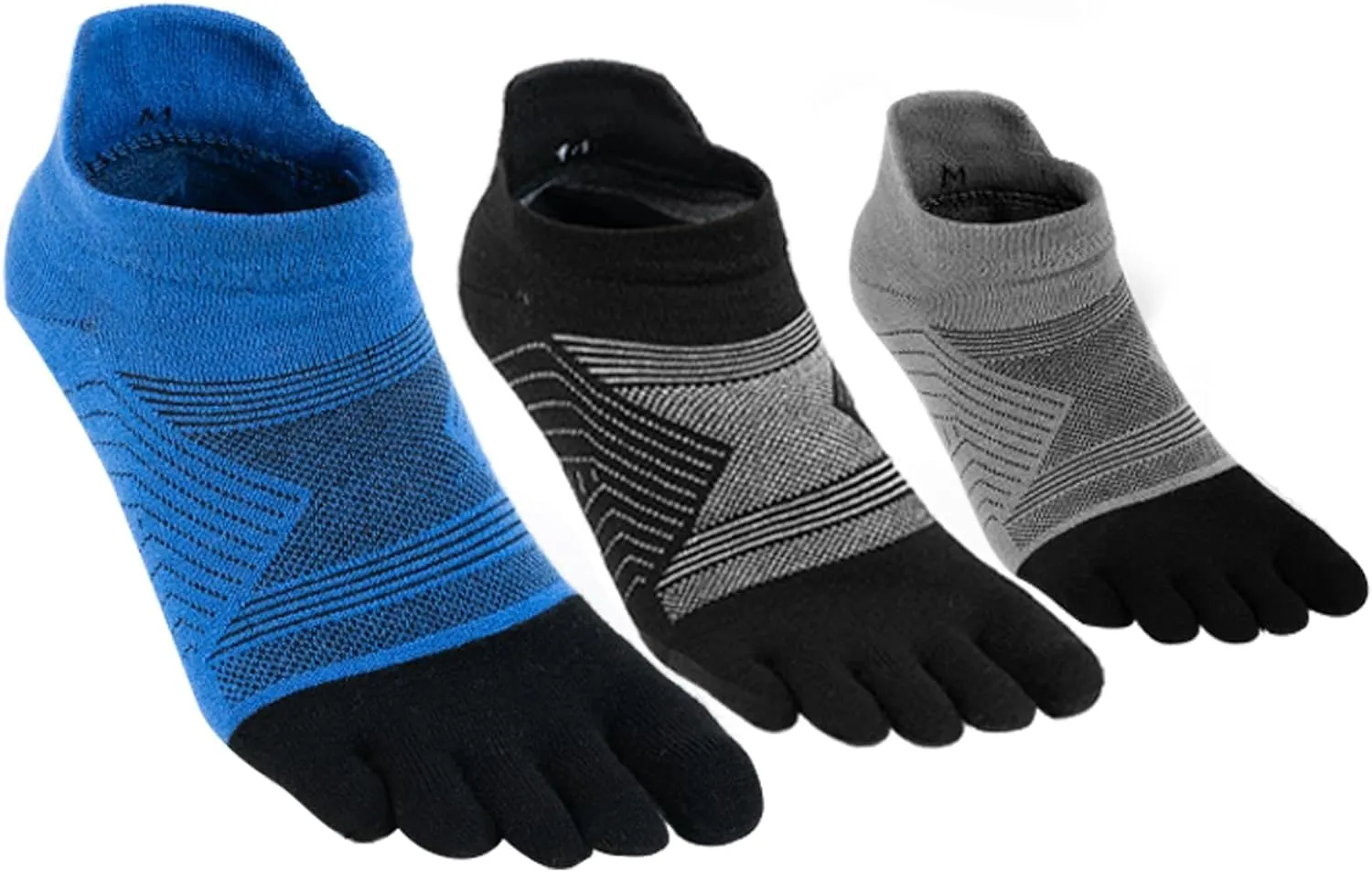 Outdoor men's and women's 50% Merino wool socks Sports finger socks Running socks three pairs