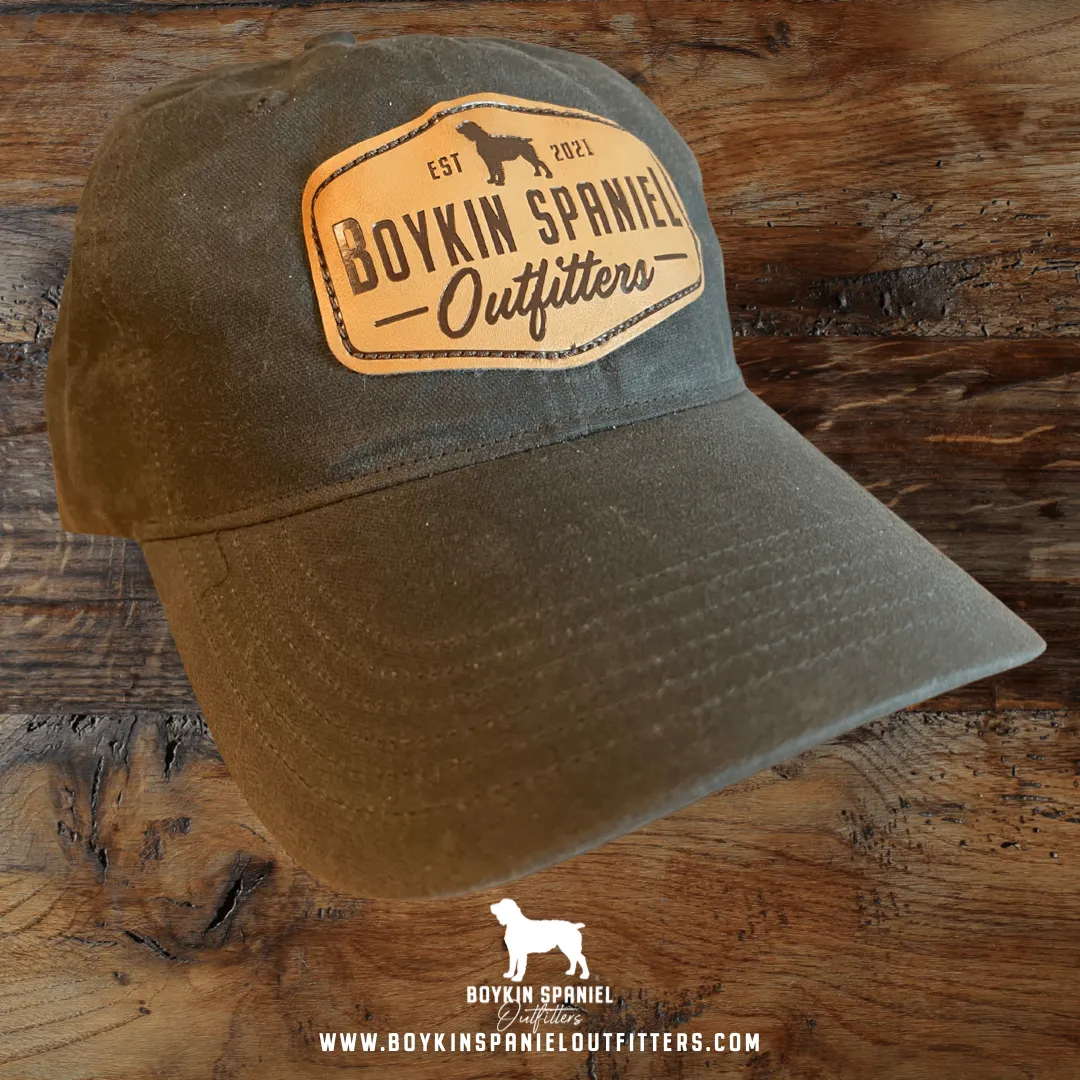 Richardson Relaxed Waxed Hat - Boykin Spaniel Outfitters Leather Patch (2 colors)