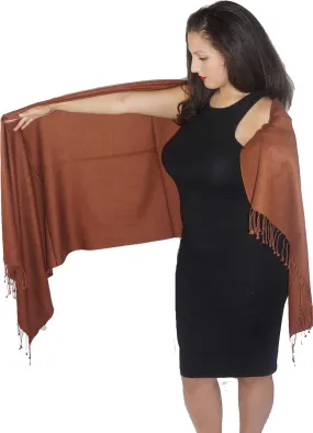 Scarf,shawl,wrap,scarves,Pashmina shawl from Cashmere Pashmina Group (Chocolate)