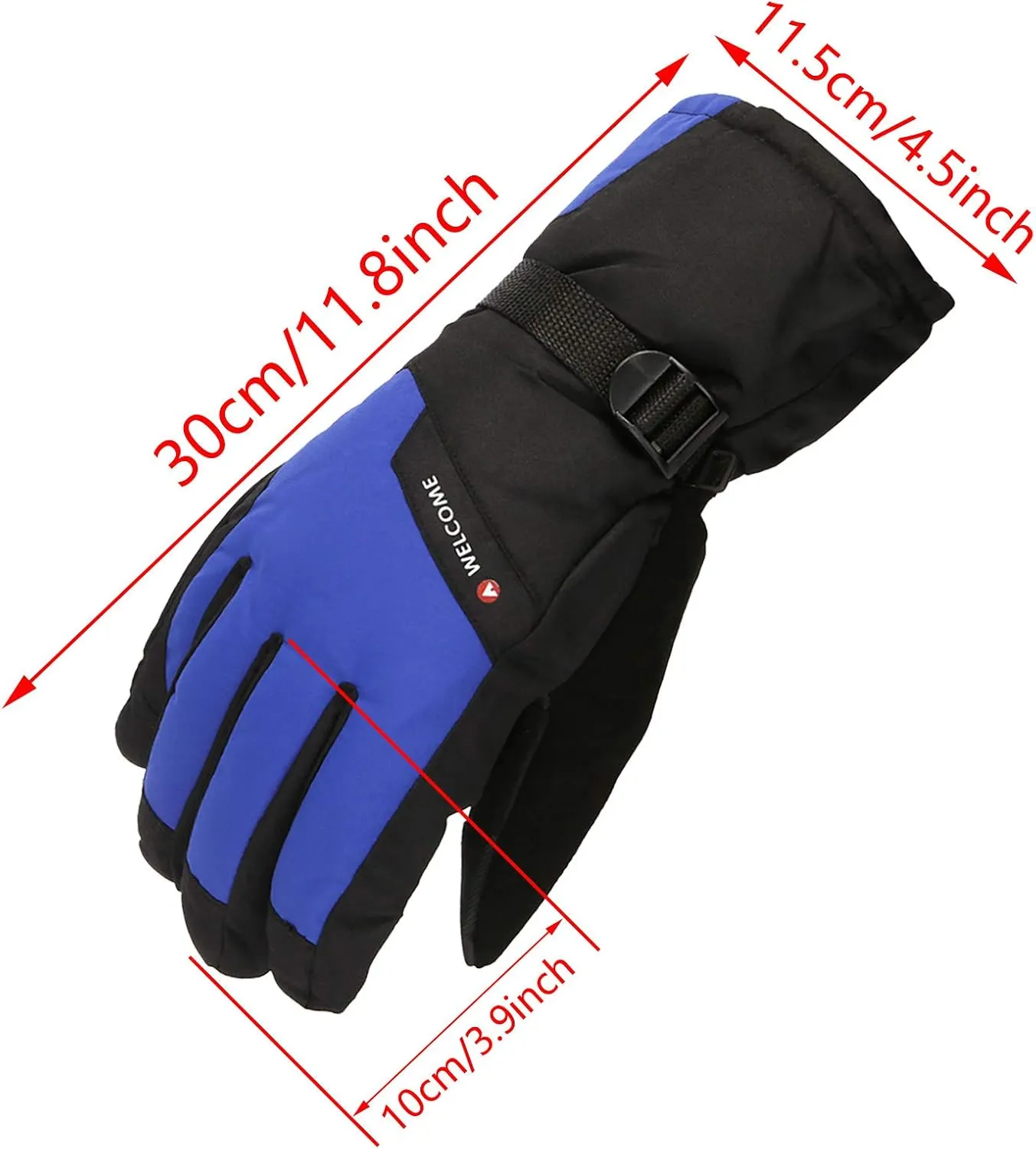 Ski Gloves Snow Mittens for Women Insulated Winter Mitten Touchscreen Windproof Warm Mittens for Snowboard