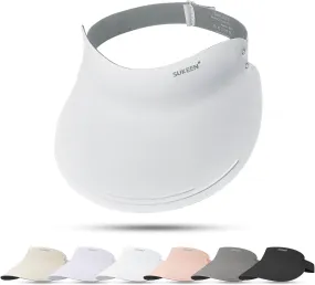 Sukeen Wide Brim Sun Visor Hat for Women Men,UPF50  Seamless Sun Hats Foldable Ponytail Beach Hats for Daily Outdoor Sport