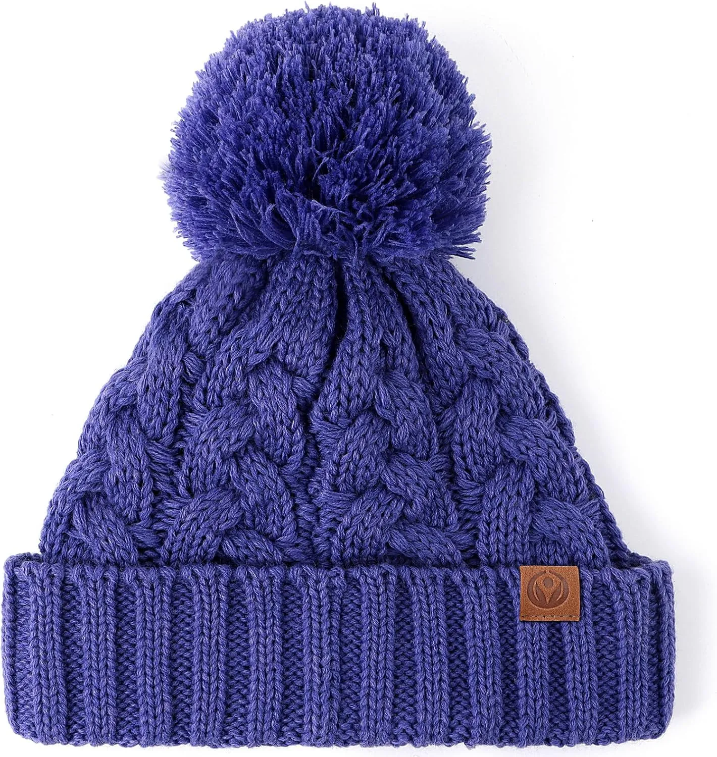 Toddler Winter Hat Toddler Pom Pom Beanie Kids Warm Lined Knit Hat Baby Winter Hats for Girls Boys 3M-8T