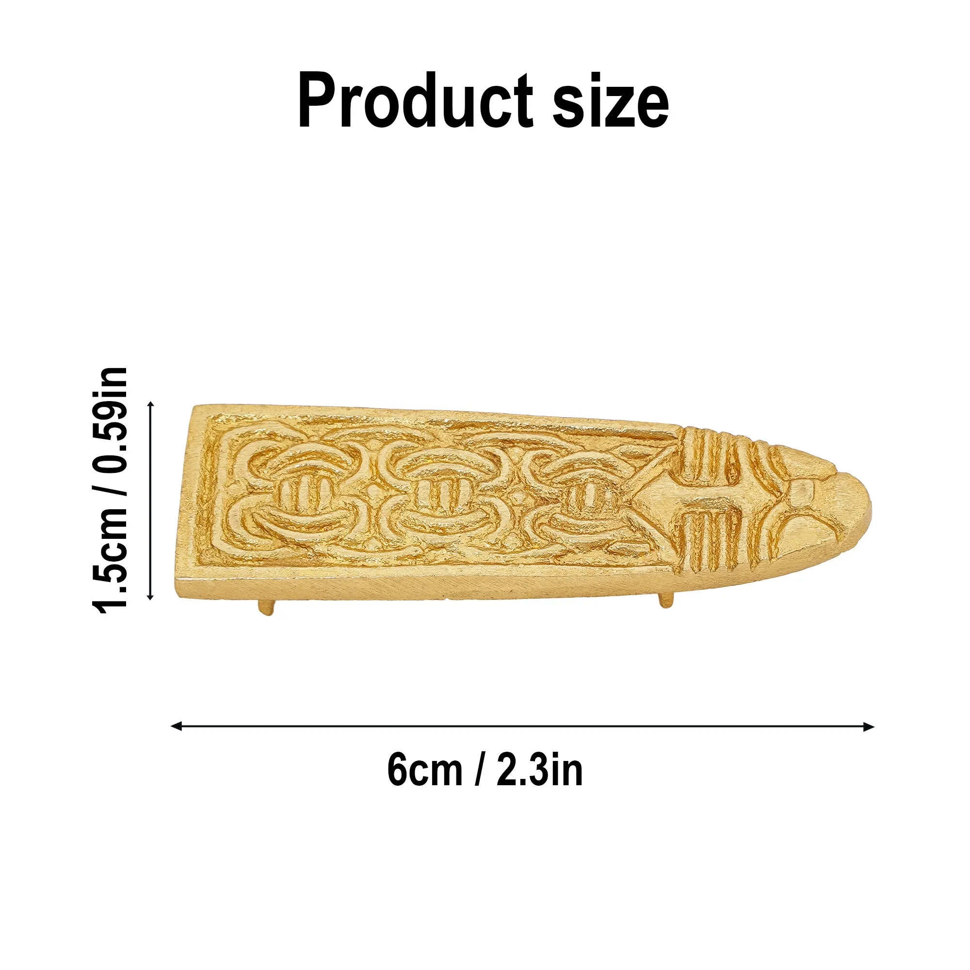 Viking Belt Strap End - 15 mm wide