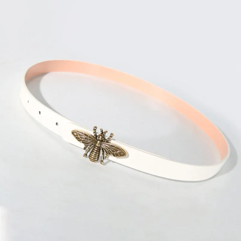 Vintage Bee With Wings Buckle Belt