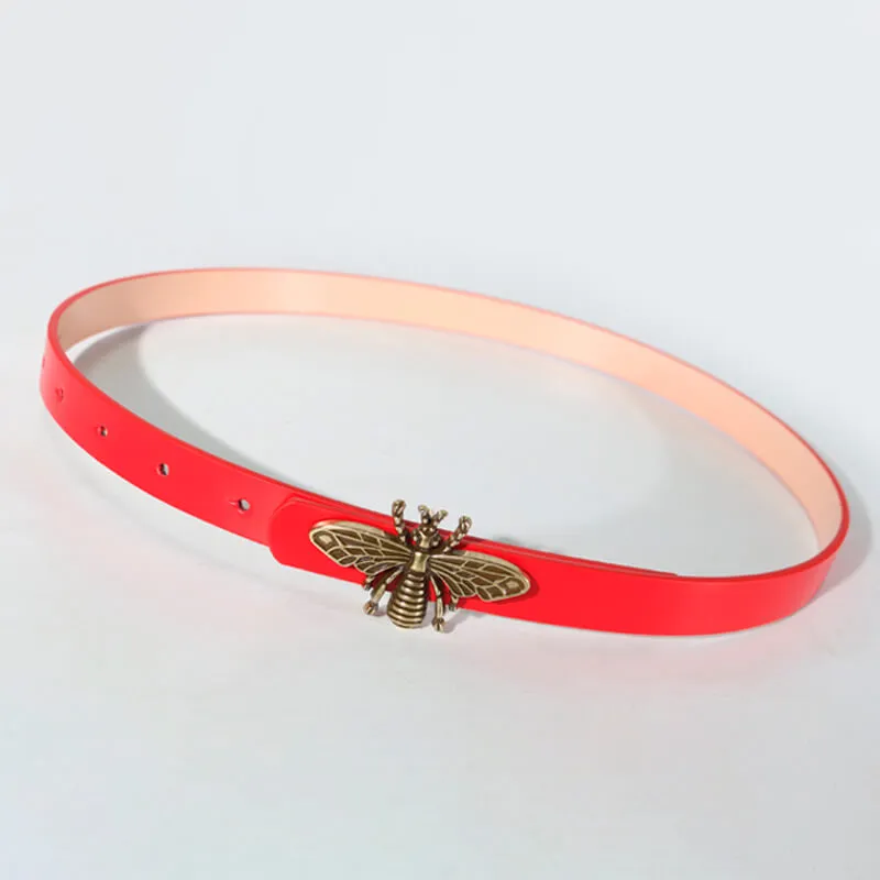 Vintage Bee With Wings Buckle Belt