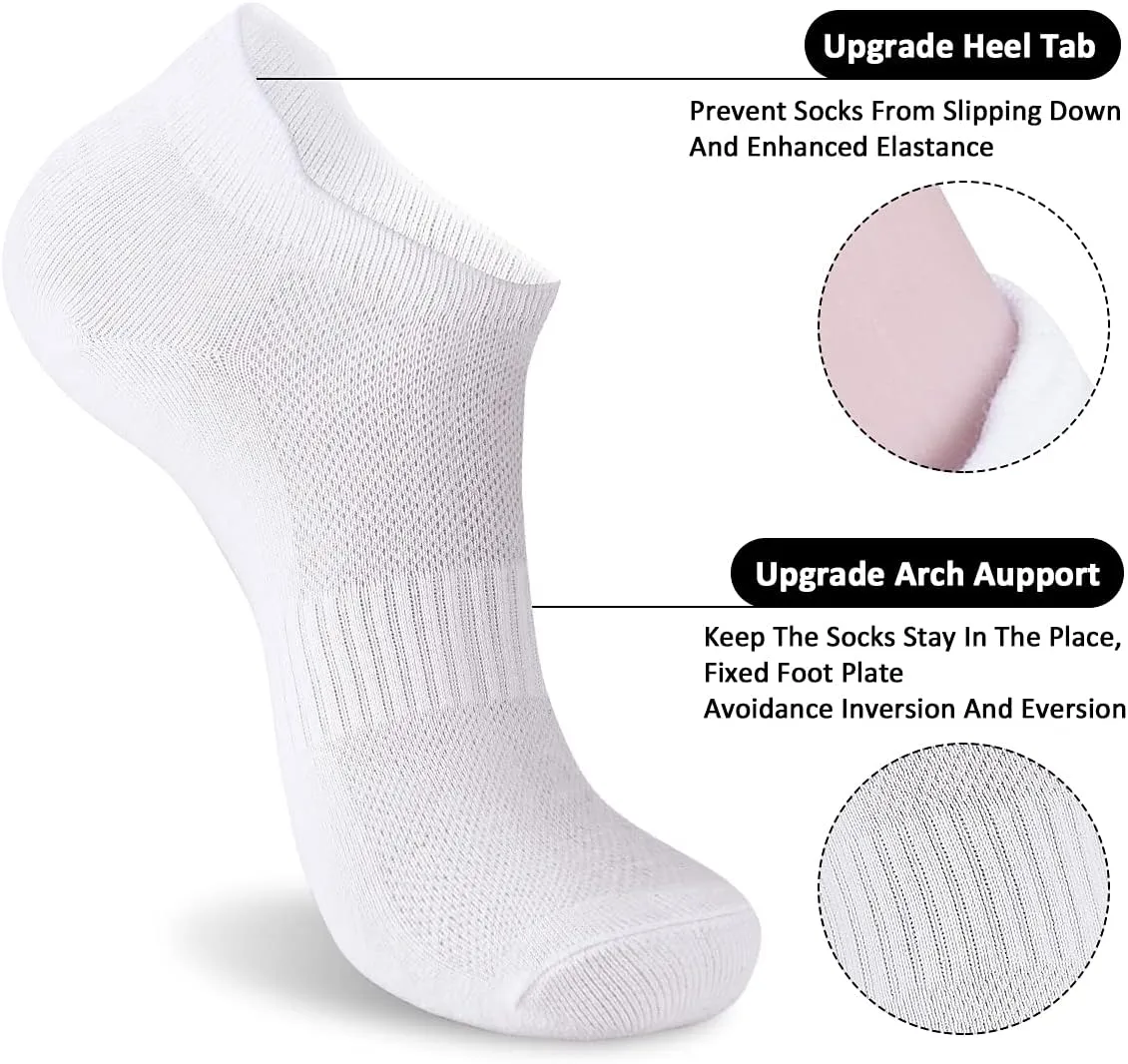 Women Running Athletic Ankle Socks,6 Pairs Sports Breathable No Show Socks Soft Low Cut Socks for US Size 6-10