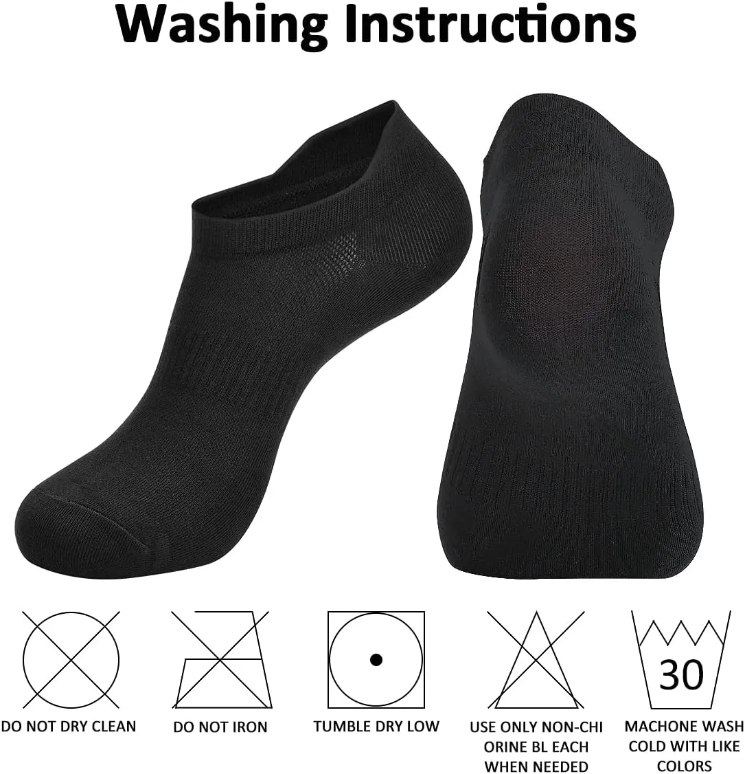 Women Running Athletic Ankle Socks,6 Pairs Sports Breathable No Show Socks Soft Low Cut Socks for US Size 6-10