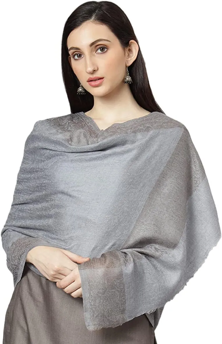 Zamour Women Large Scarf Wrap Faux Pashmina Pure Wool, Indian Oversized Winter Scarves Stole Shawl
